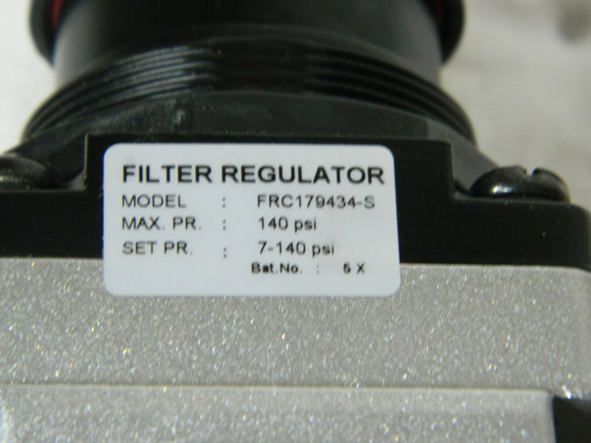 Jupiter Pneumatics Filter Regulator 140Psi Max Pr FRC179434-S