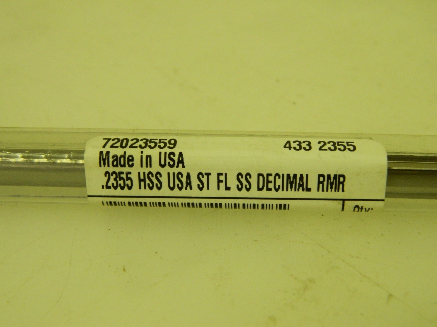 Pro-Grade Chucking Reamer 0.2355" HSS 6 Flute 72023559