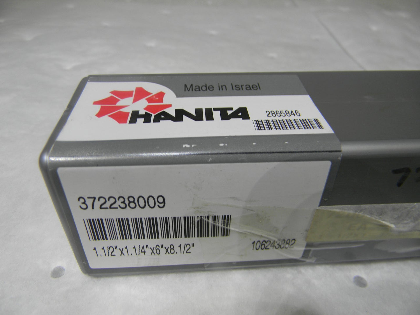 Hanita High Helix End Mill 1/2 x 1-1/4 x 6 x 8-1/2 HSS 372238009