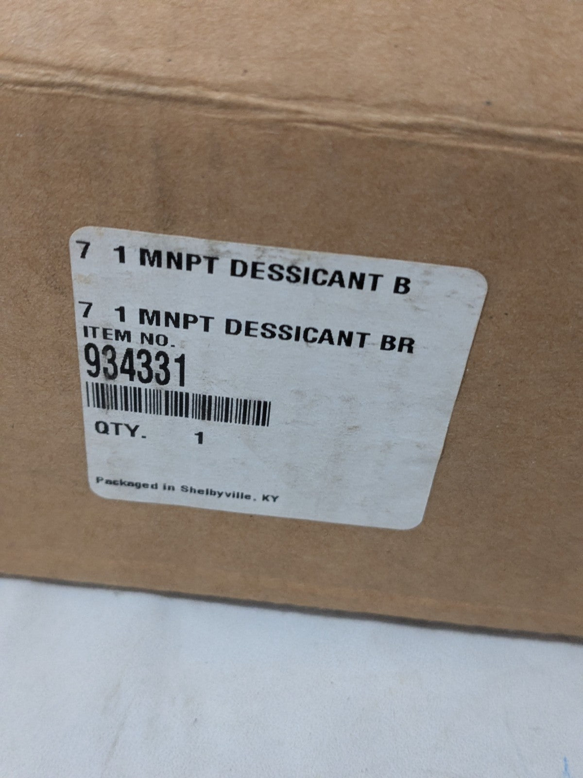 Parker 3-7/8" Desiccant Breathers: Thread Standard: MNPT 934331