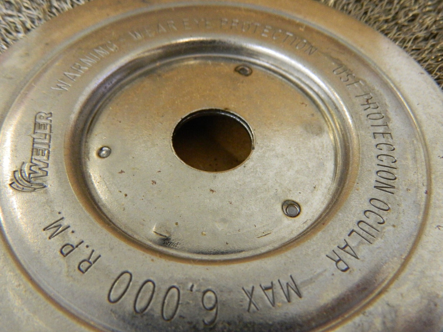 WEILER Wheel Brush: 8" Wheel Dia, Crimped 98537