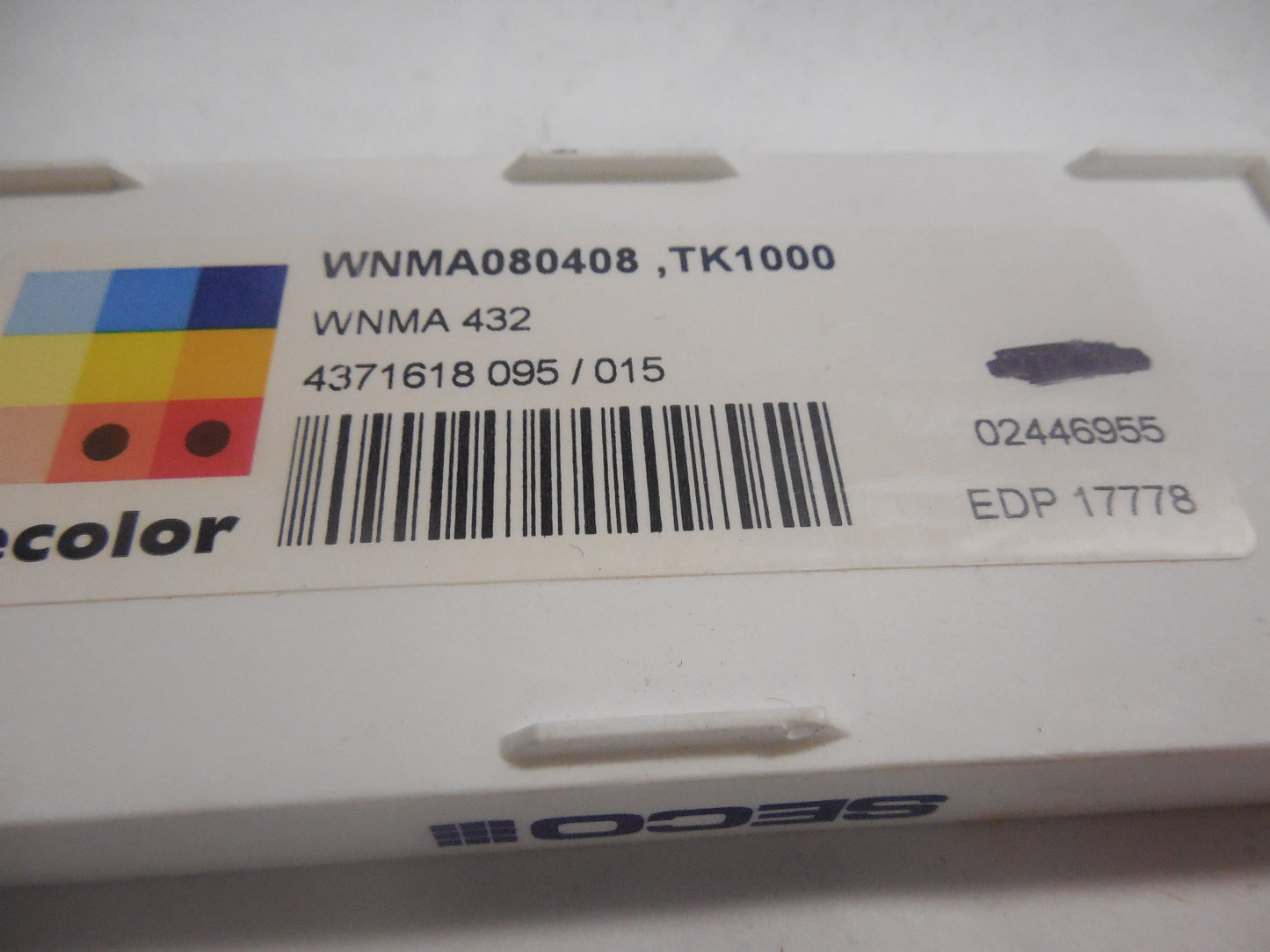 Seco Carbide Turning Inserts WNMA432 Grade-TK1000 QTY 6 17778