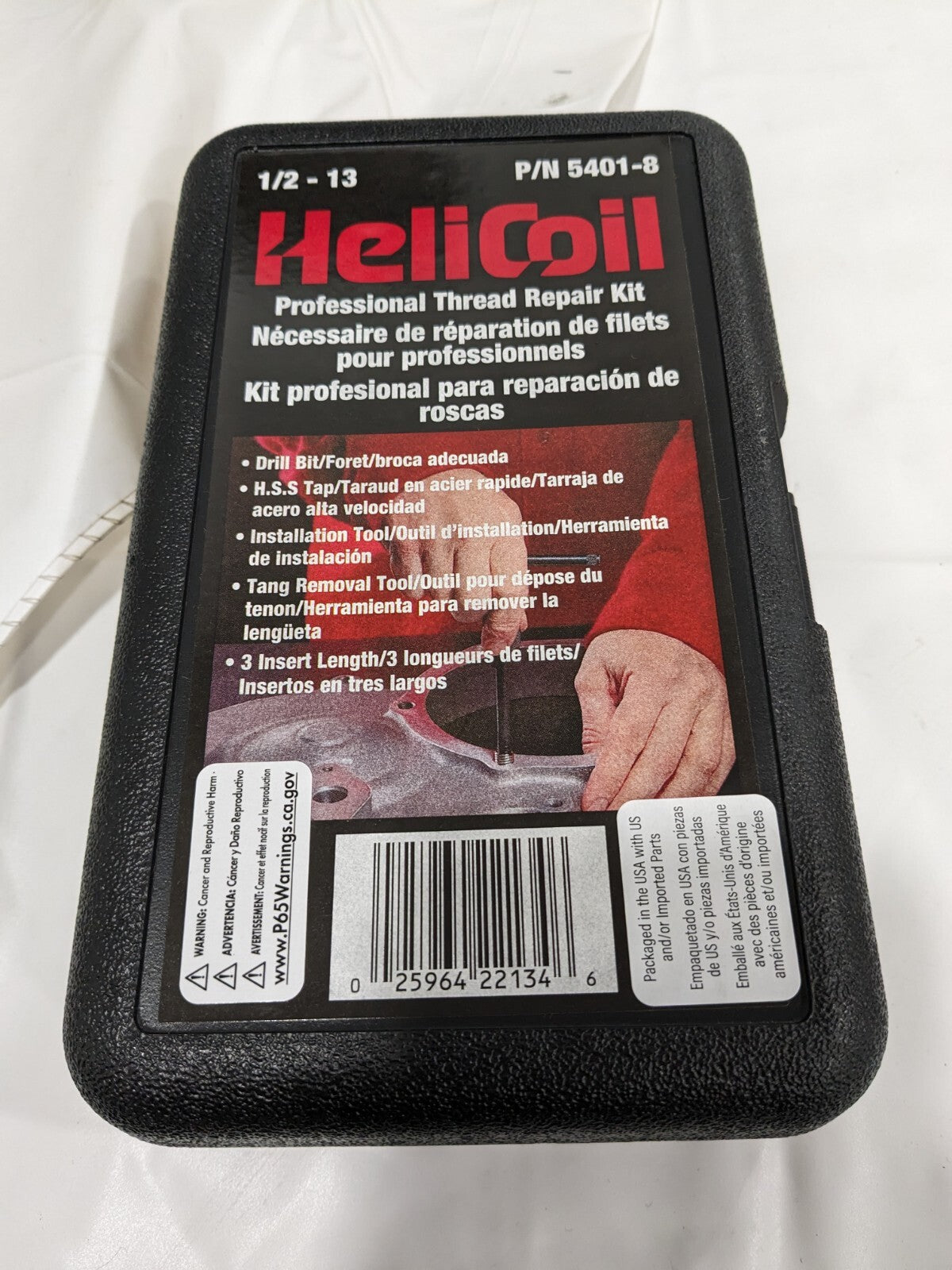 HELI-COIL Thread Repair Kit: Threaded Insert 5401-8 INCOMPLETE