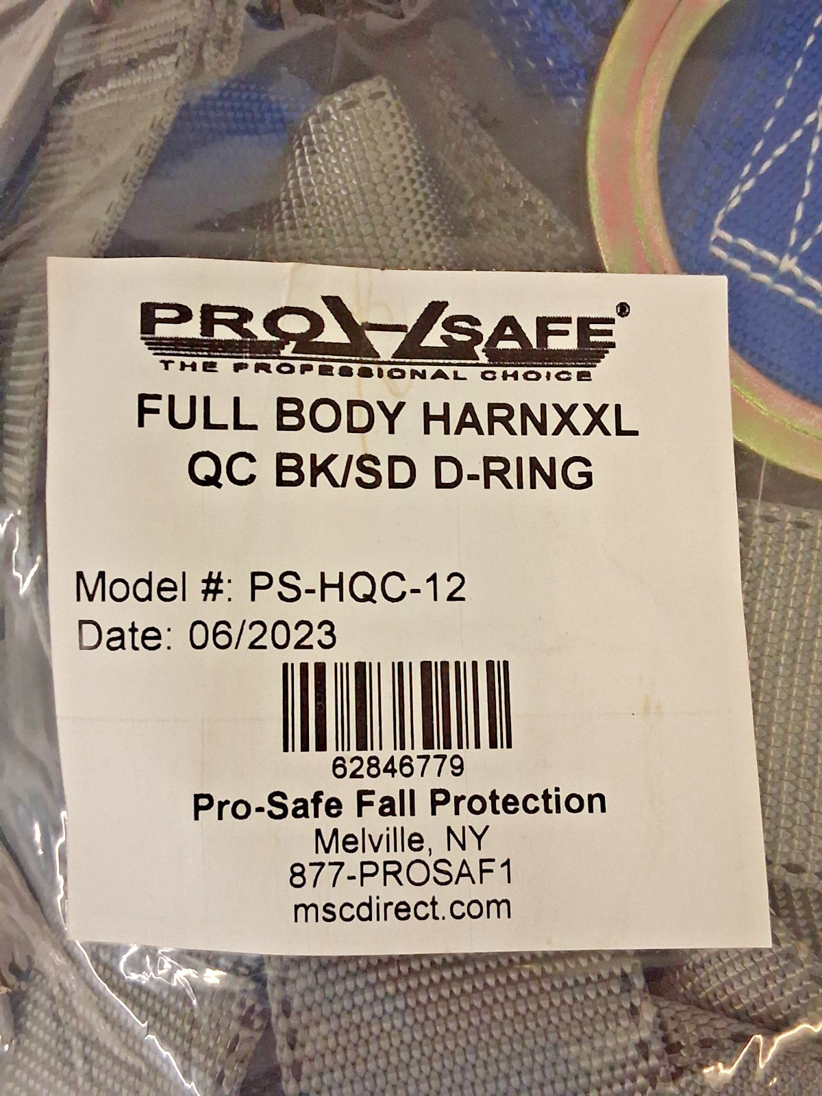 Pro-Safe Fall Protection Harness 350lb 2XL PS-HQC-12