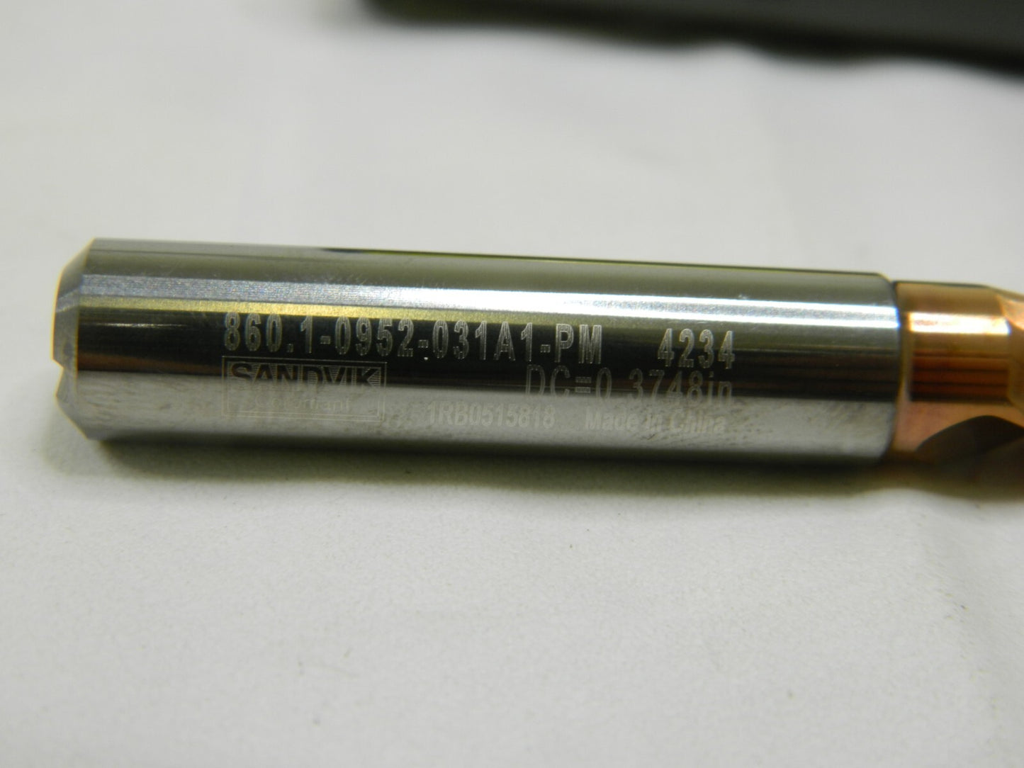 Sandvik Solid Carbide Screw Machine Length Drill Bit: 0.375" Dia, 144 ° 6040166