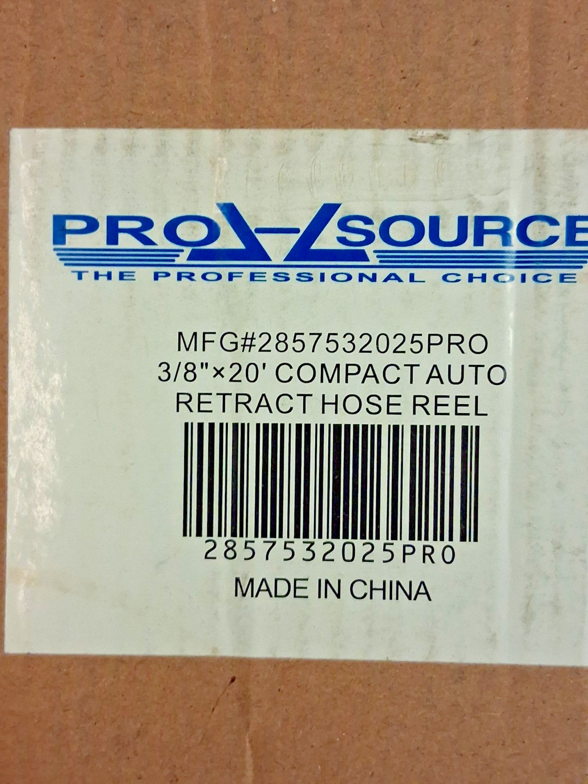 Pro-Source Spring Retractable Hose Reel with Hose 3/8" ID Hose x 20ft 2857532025
