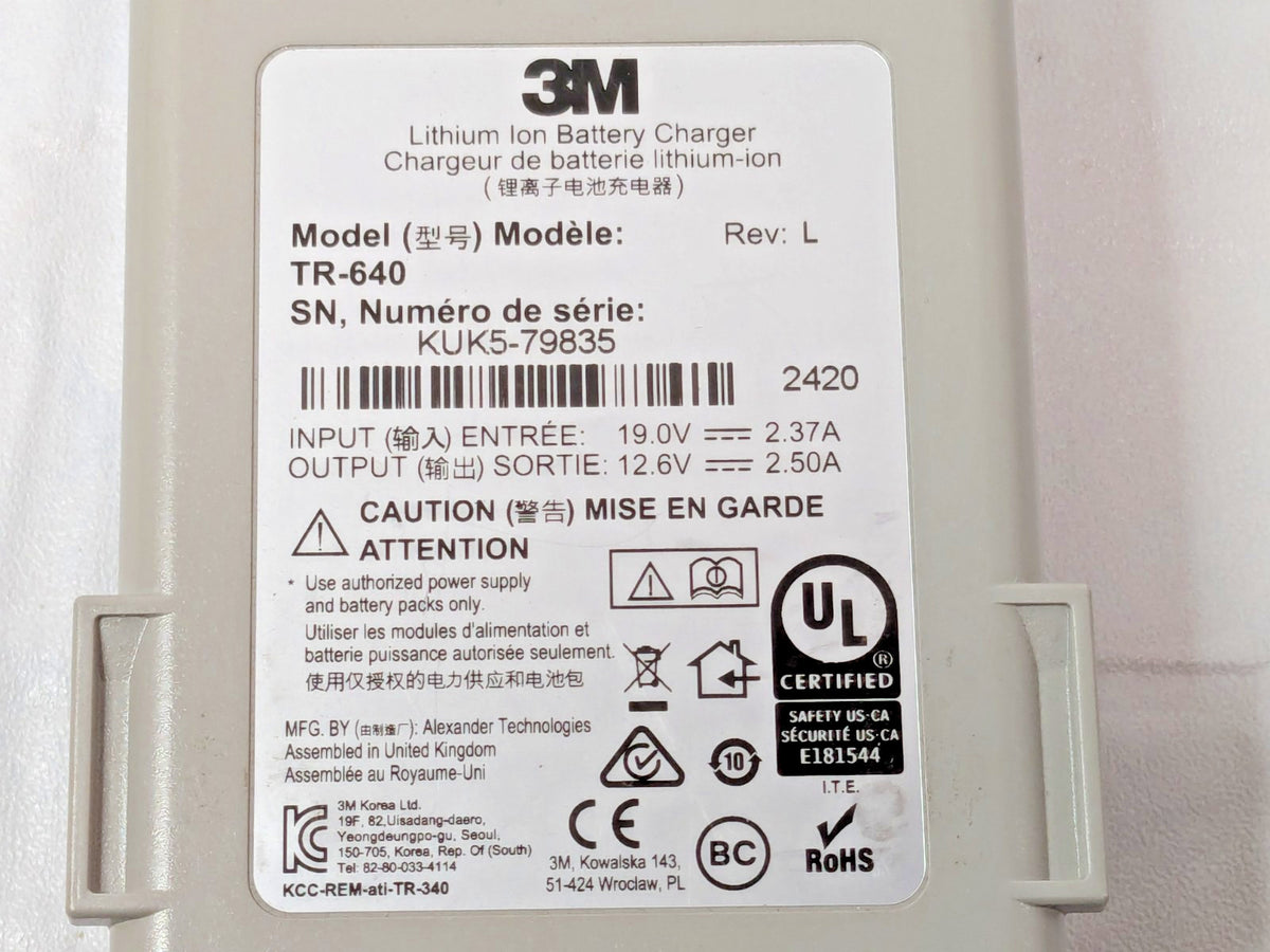 3M Versaflo Battery REPLACEMENT CRADLE ONLY TR-640 for 3M W/O CORD 710003583