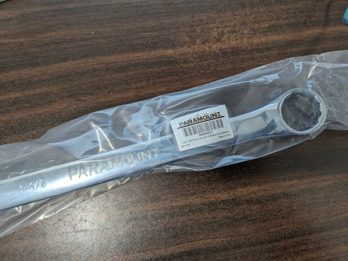PARAMOUNT 5 pcs of Combination Wrenchs: 1-1/8" Head Size 022-118-FP