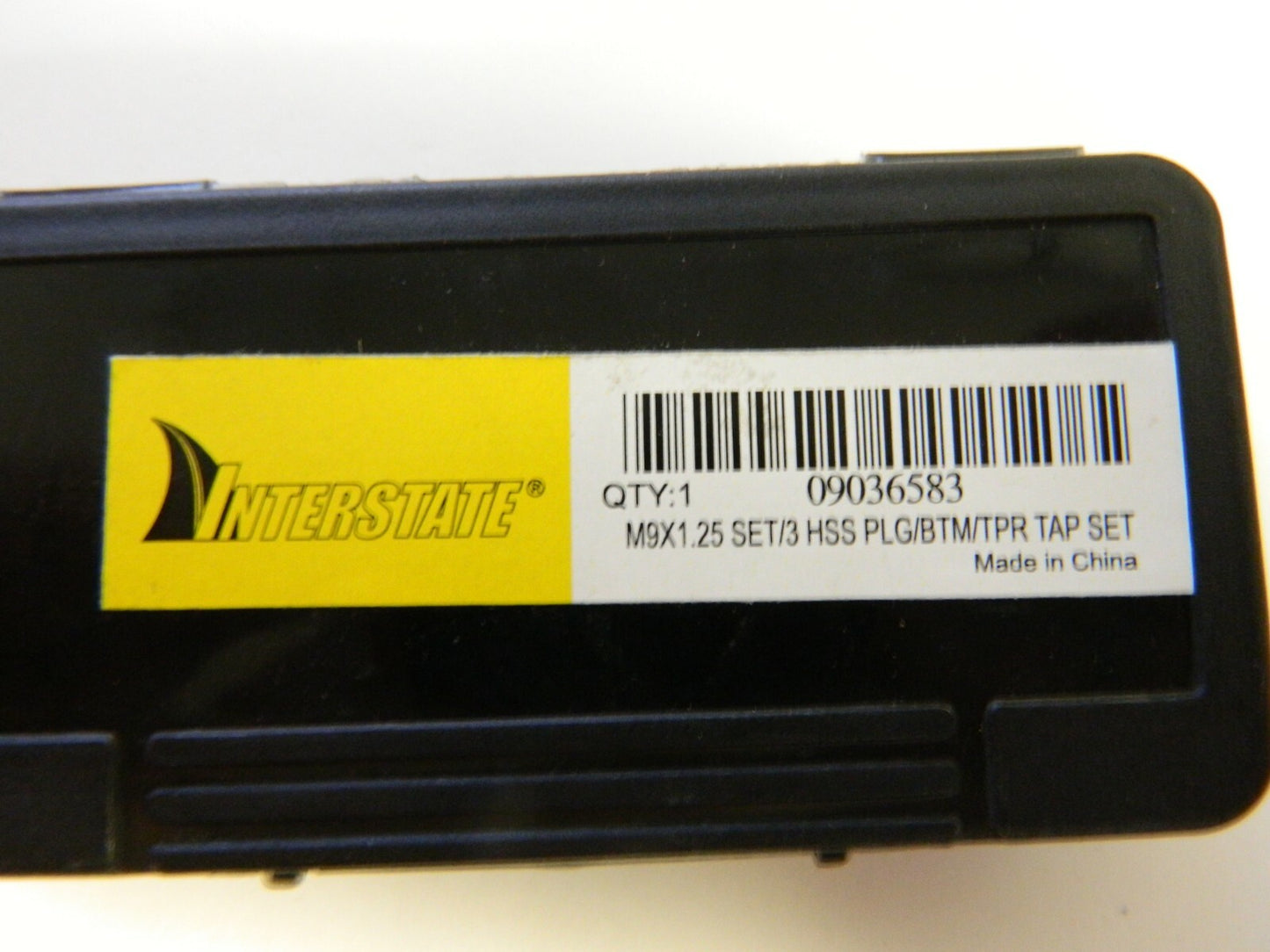 Interstate 3 Pc Bottoming Plug & Taper Set HSS M9x1.25 Metric 4FL 09036583