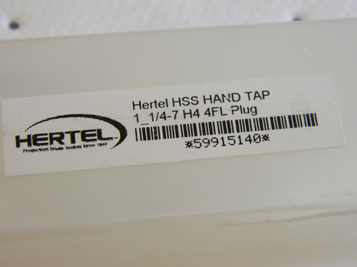 HERTEL Straight Flutes Tap: 1-1/4-7 K008661AS25
