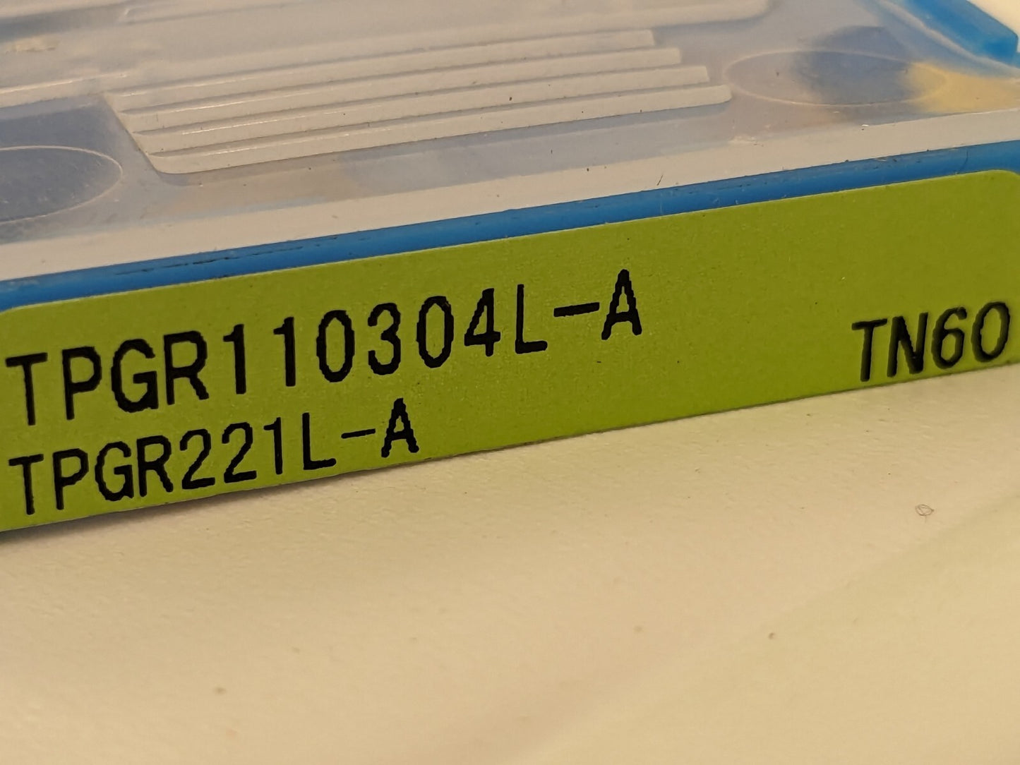 KYOCERA Turning Insert: TPGR221LA TN60, Cermet qty 10 TSJ02720