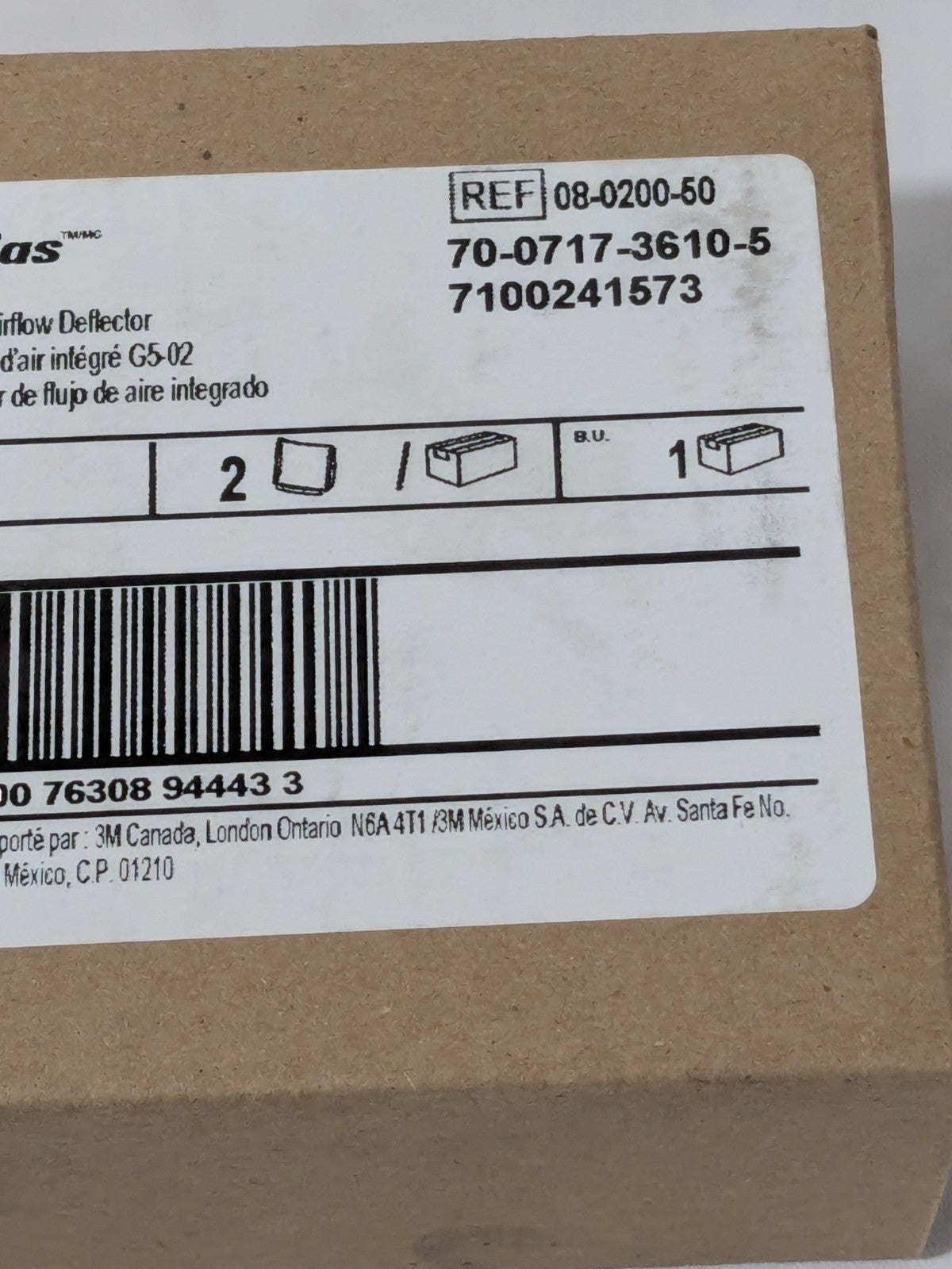 3M F/G5-02/624000 2/PK WELDING PROTECTION PLATE 7100241573