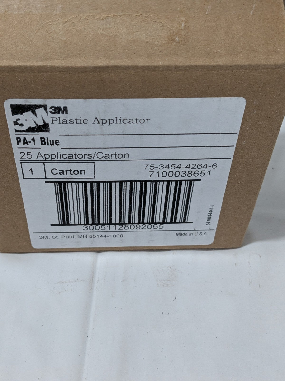 3M (Model PA1-B) Blue Hand Applicator Squeegees Box of 25 7100038651