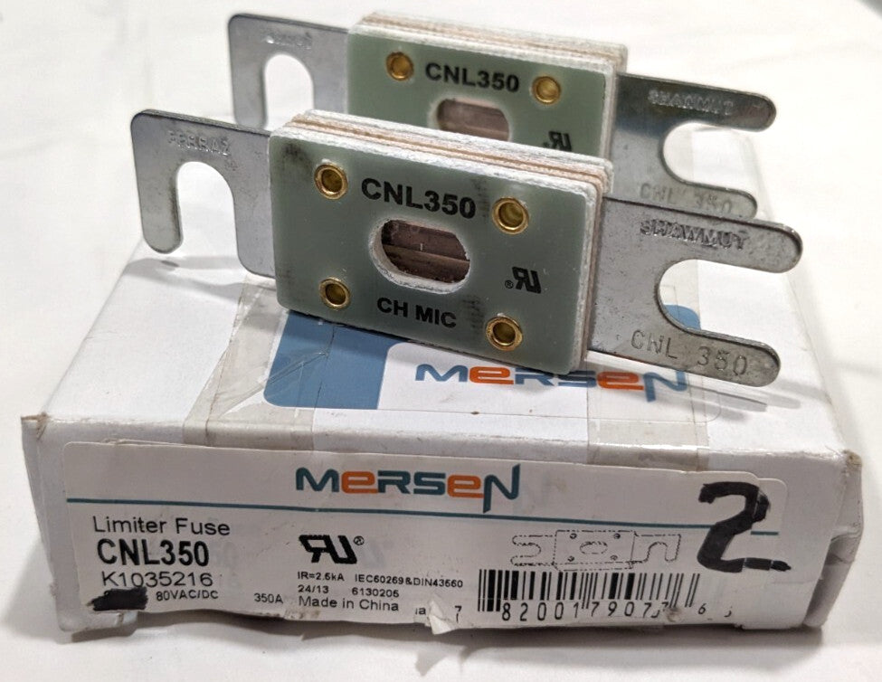 Mersen Visible Link 350A 32 VAC / VDC Slow Acting Flat Fuse CNL350 *QTY 2*