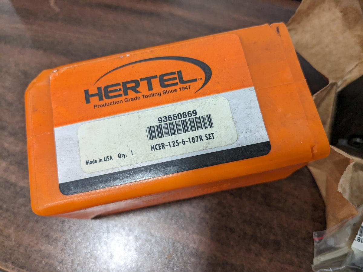 HERTEL Indexable Cutoff Toolholder RH 0.8" Max Depth of Cut 93650869