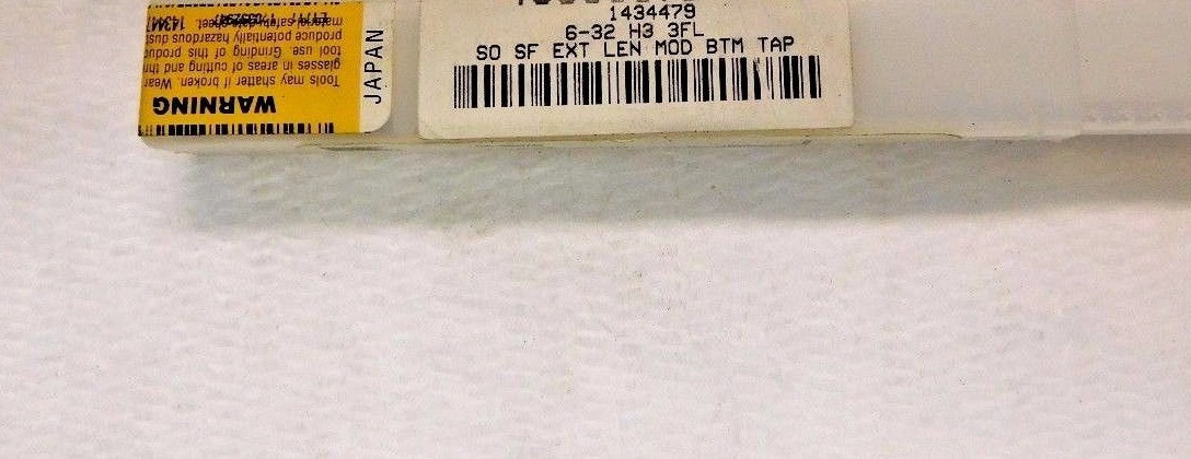 Kennametal Spiral Point Tap #6-32 UNC H3 3 FL Vanadium HSS Oxide 1434479