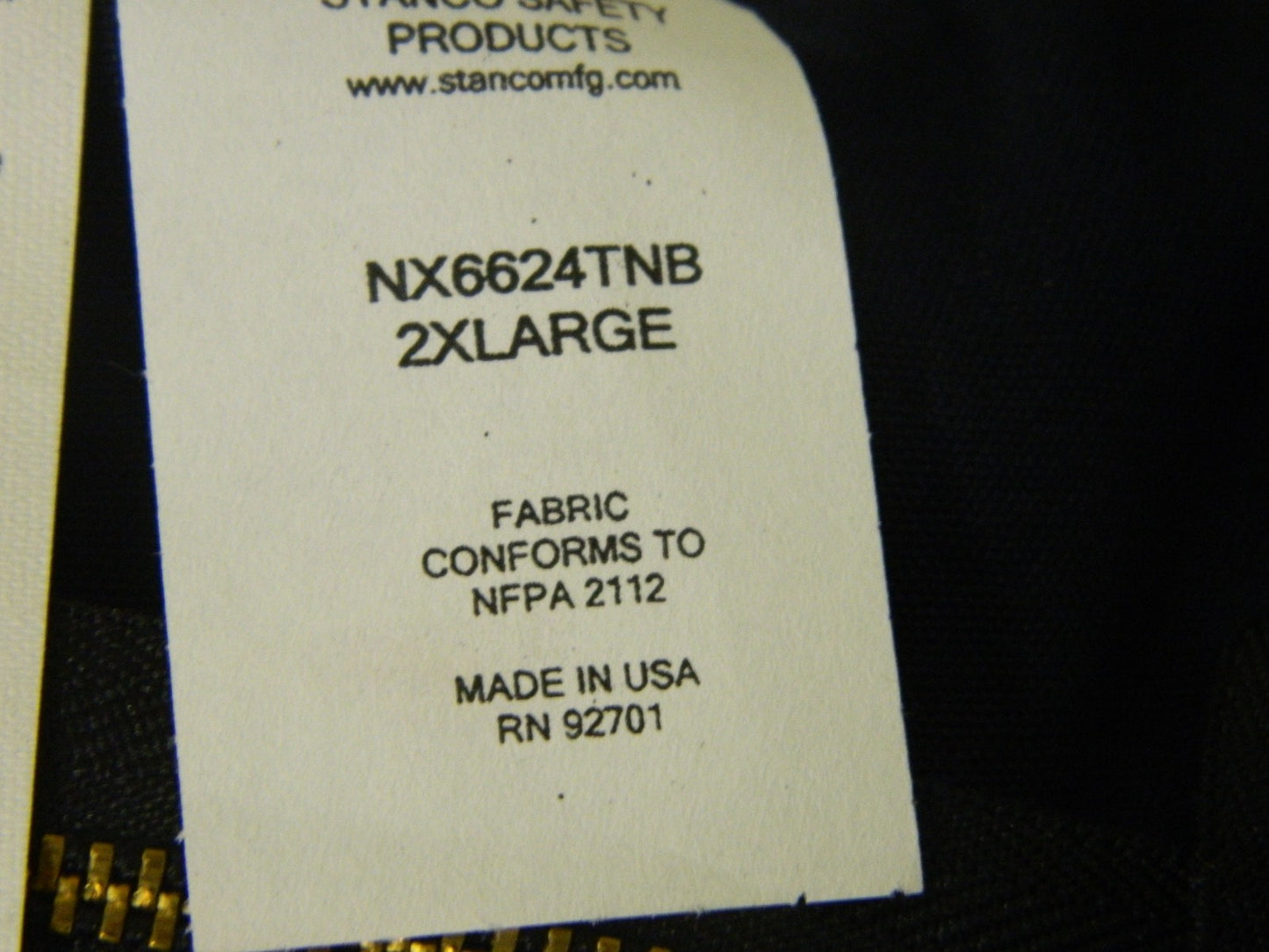 Stanco Flame Resistent Jacket 2 Pockets Zipper Navy Blue Size 2XL NX6624TNB-2XL