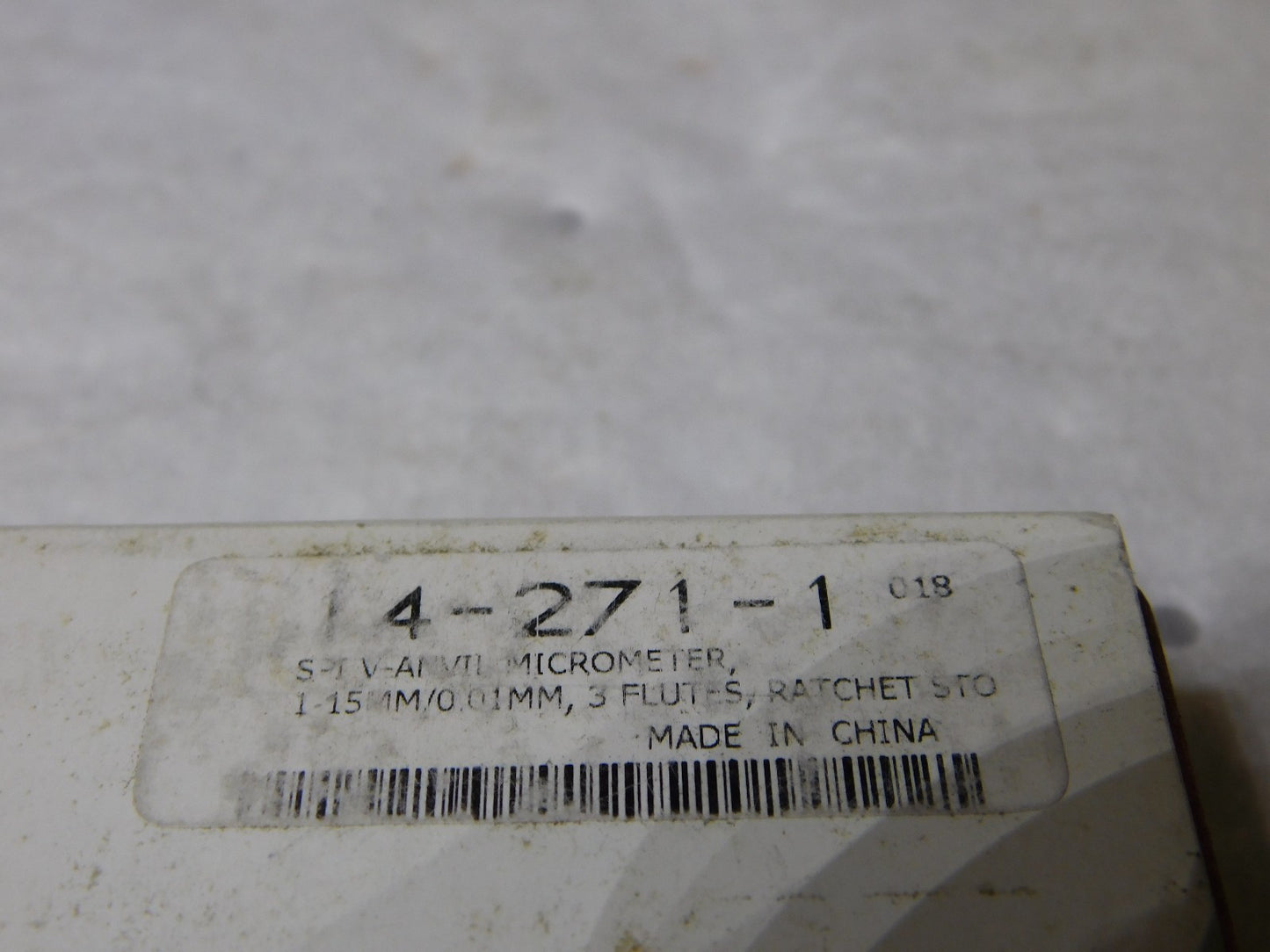 SPI Mechanical V Anvil Micrometer 1mm-15mm 3 Flutes Measured 0.0mm Grad 14-271-1
