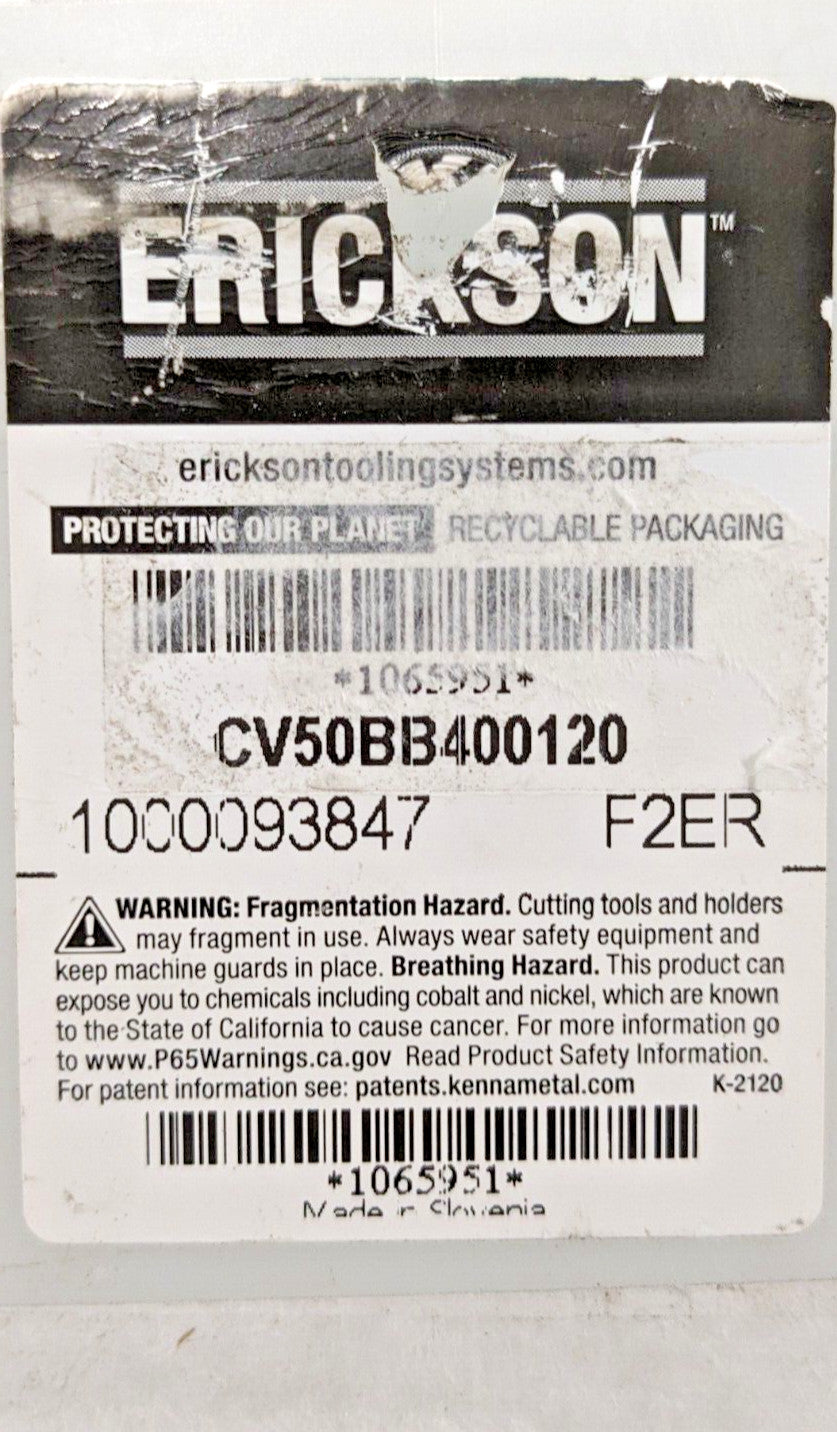 Erickson Rotary Tool Holder Blank CAT50 16" OAL CV50BB400120 1065951