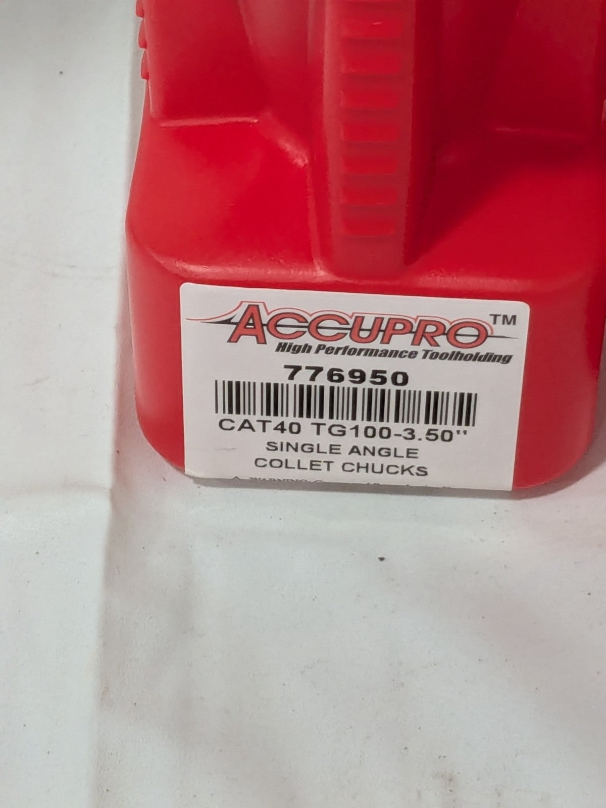 Accupro Collet Chuck: 3/64 to 1" Capacity, TG & PG100 Collet 776950