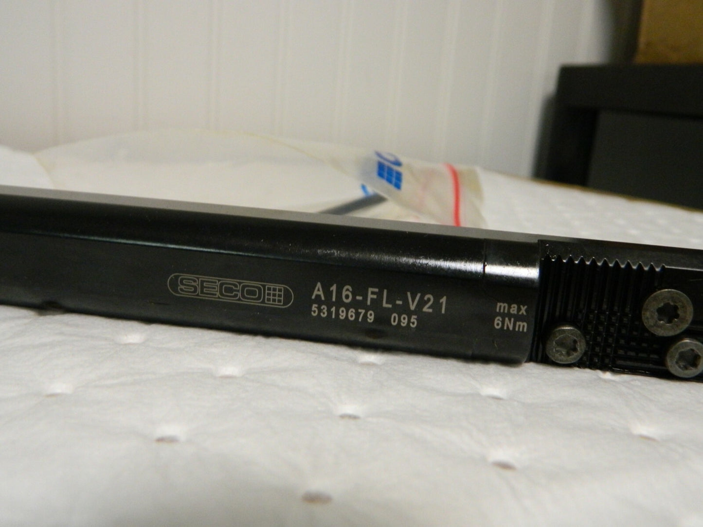 Seco A16-FL Indexable Boring Bar 8" OAL 1" Shank Diam 1.81" Max B