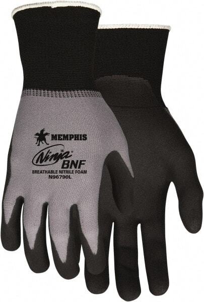 MCR SAFETY 8pairs of Size L Nylon/Spandex General Protection Work Gloves N96790L