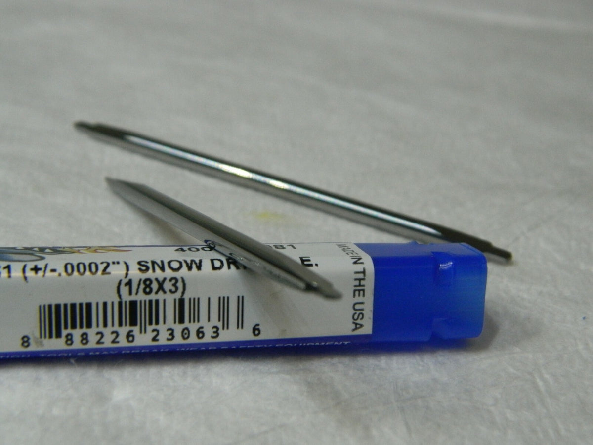 Monster Tool Snow Drill Double-End 1/8" x 3" .081(+/-.0002") Qty