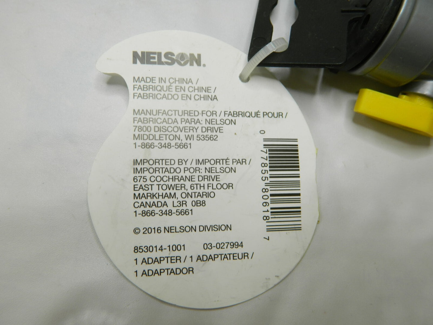 NELSON Garden Hose Shut-Off Valve: Female & Male, 3/4", Metal Qty 12 853014-1001