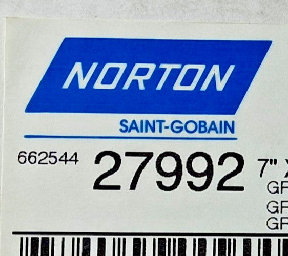 Norton Ceramin Alumina Fiber Discs QTY25 7" Disc Dia 36 Grit 66254427992