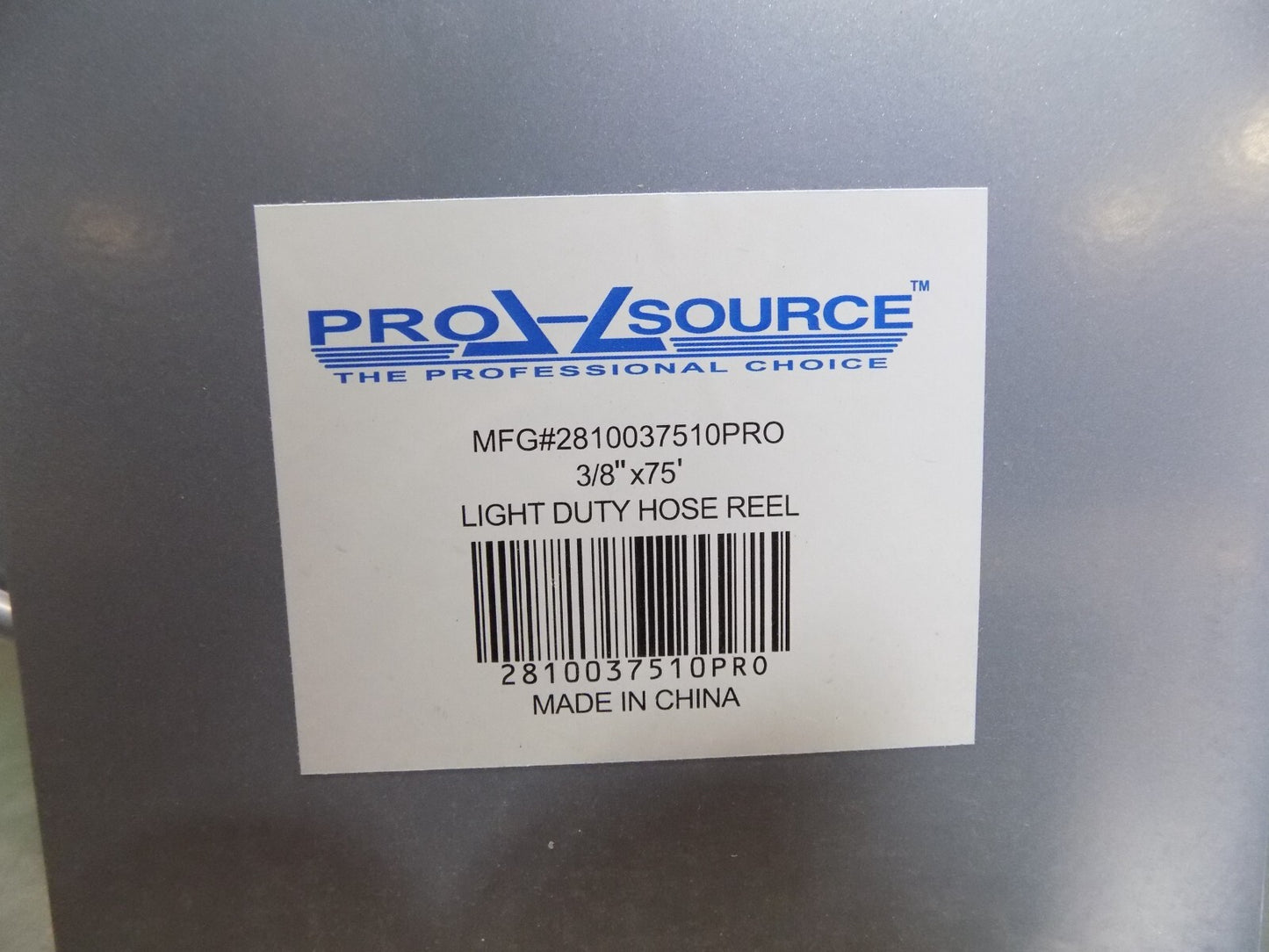 Pro Source Spring Retractable Hose Reel 75 Ft x 3/8 In Fitting 300 PSI Max.
