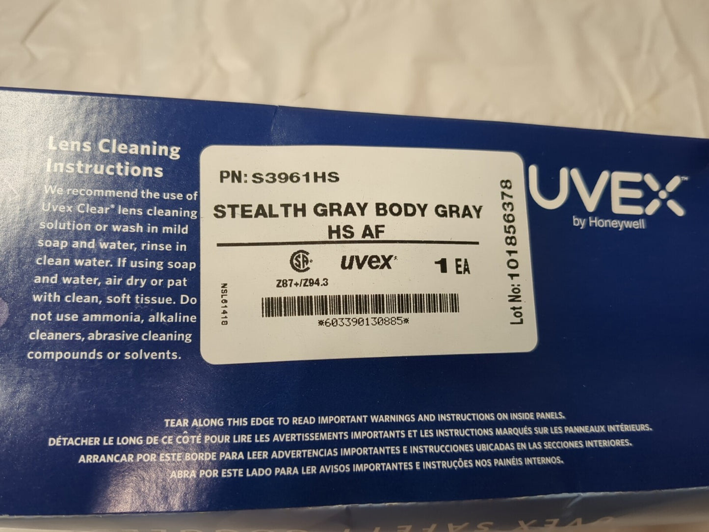 UVEX Safety Goggles 11pairs: Anti-Fog, Gray Polycarbonate Lenses S3961HS
