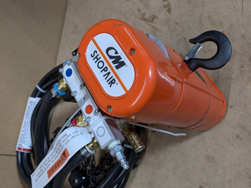 CM ShopAir Air-Powered Chain Hoist 300 Lb. Cap 10 Ft. Lift 2180 Parts / Repair