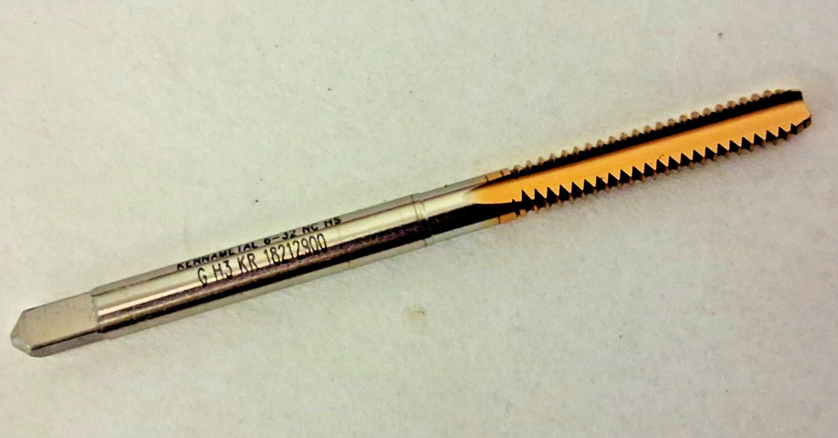 Kennametal Straight Flute Tap #6-32 UNC 2pcs 4130720