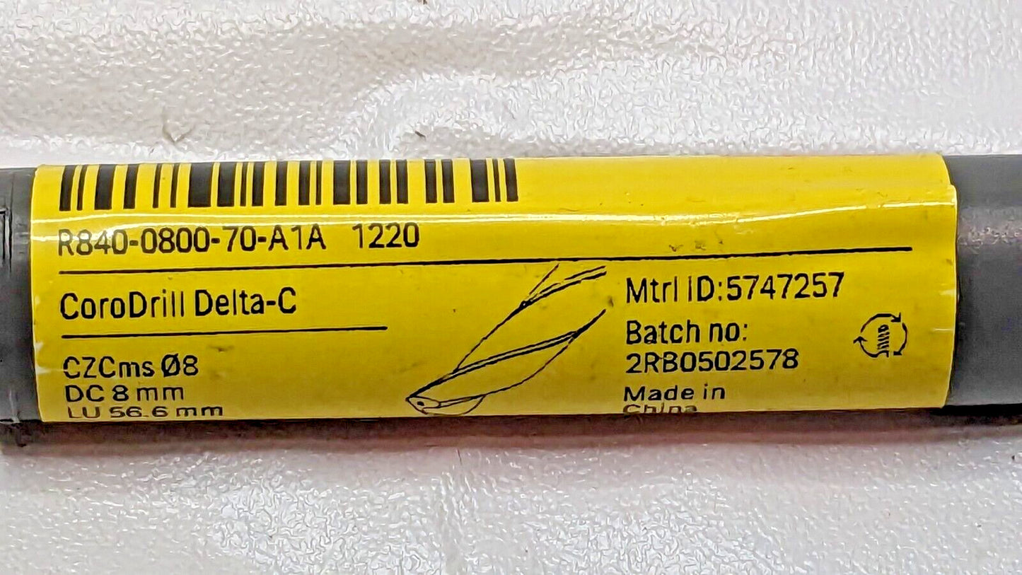 Sandvik Coromant CoroDrill Delta-C Carbide Drill R840-0800-70-A1A 1220 5747257