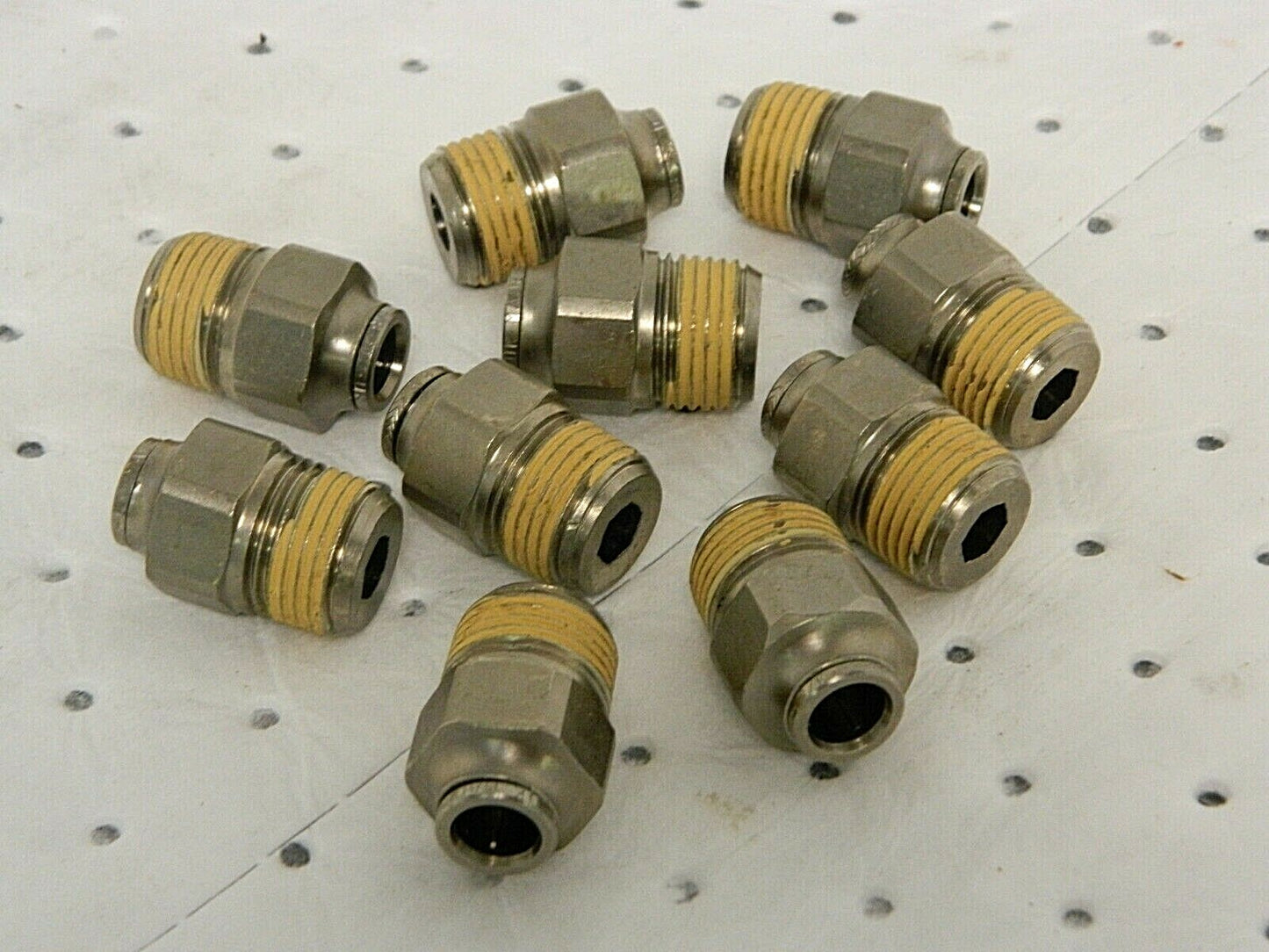 Norgren Imperial Straight Adaptors 1/2" BSPT x 3/8" OD QTY 10 12125064