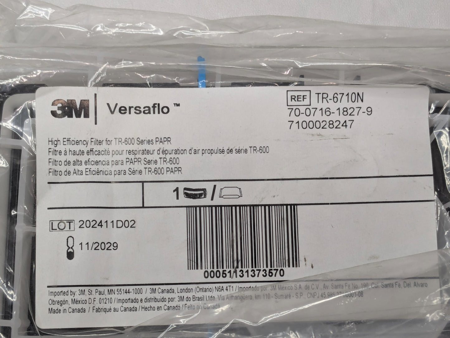 3M Versaflo TR-6710N Filter 7100028247