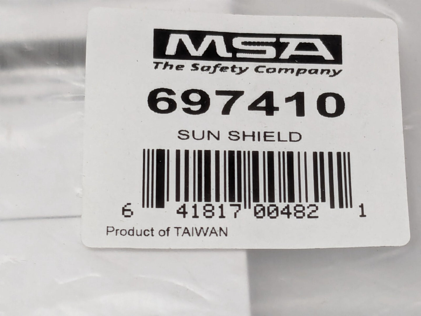 MSA Sun Shield for V-Gard & Topgard Full-Brim Hard Hats *SHIELD ONLY* 697410