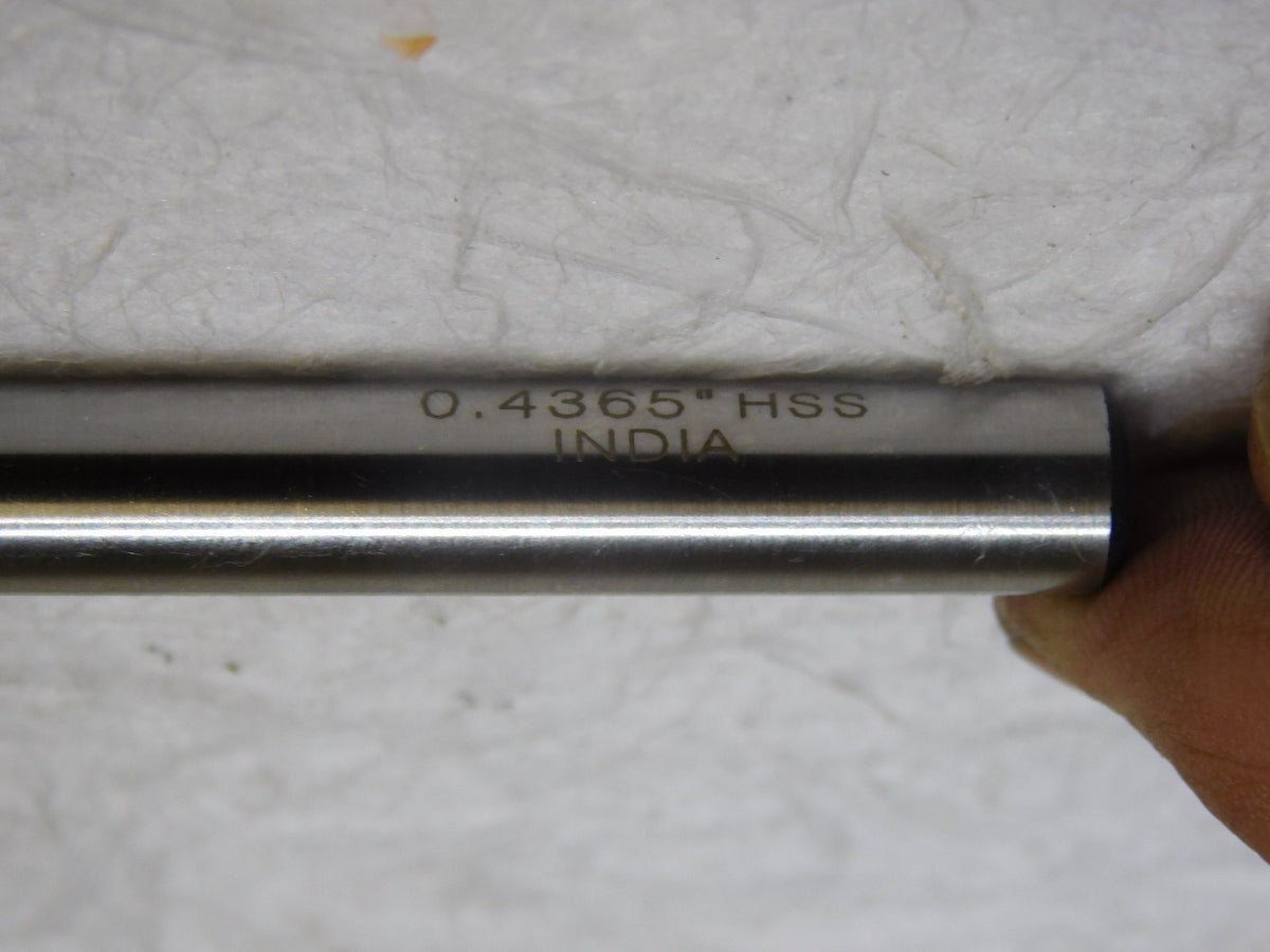 Professional HSS Chucking Reamer 0.4365 Dia 1-3/4 Fl Lgth 8Fl 7 OAL Lot of 3