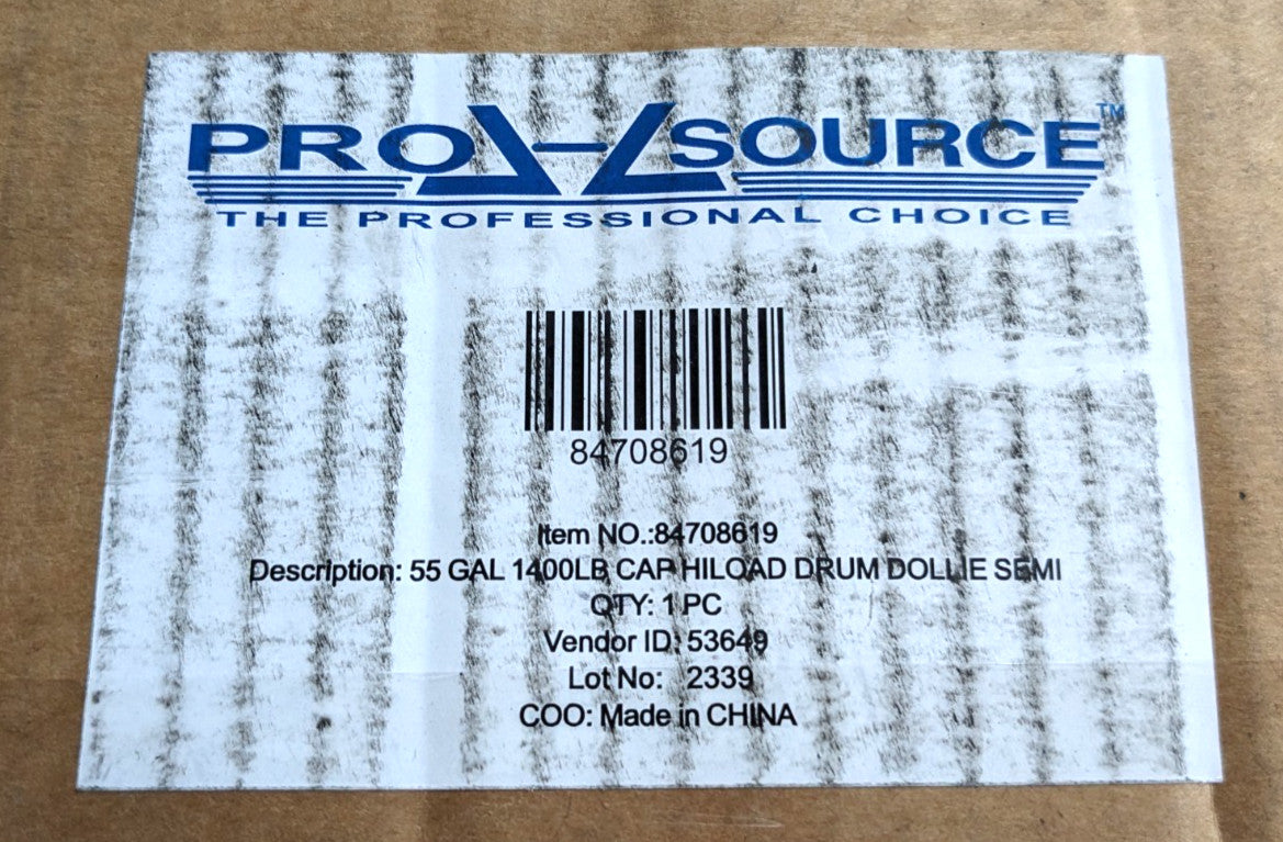 PRO-SOURCE Drum Caddy for 55 Gal Drums 5 Wheel 1250LB Capacity TC0155