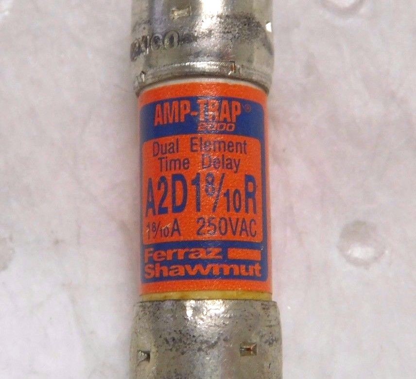 Ferraz Shawmut Time Delay General Purpose Fuse 250V 1.80A Lot of 2 A2D1-8/10R
