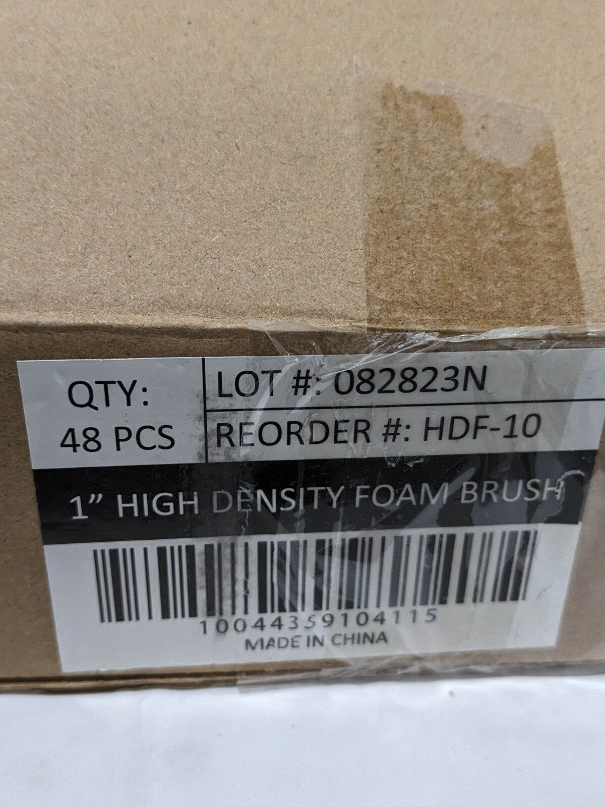 Premier Paint Brush: 1" Wide, Foam, Synthetic Bristle Qty 48 HDF-10