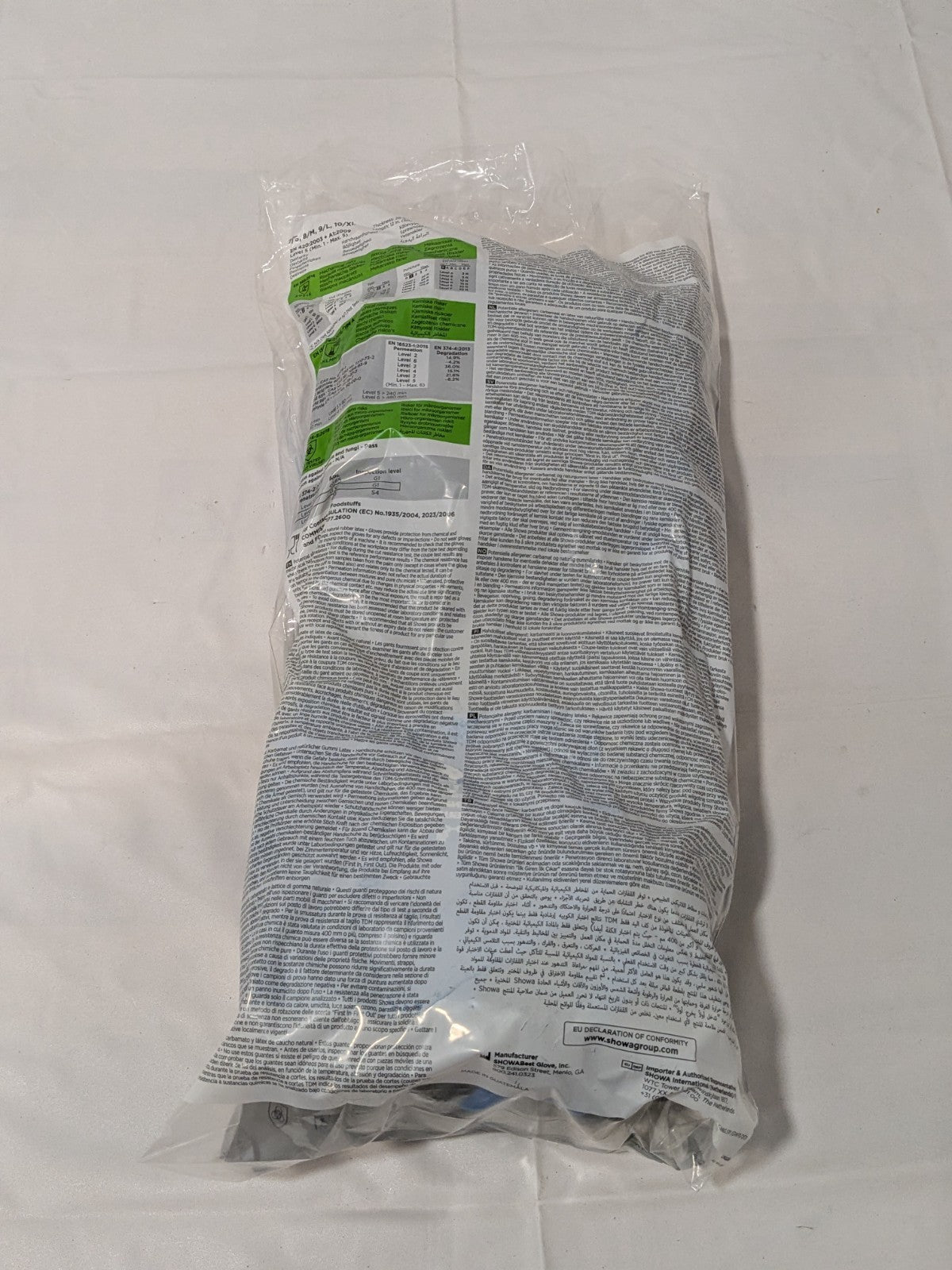 SHOWA Chemical Resistant Gloves: Size L, 26.00 mil Pack of 12 CHML-09