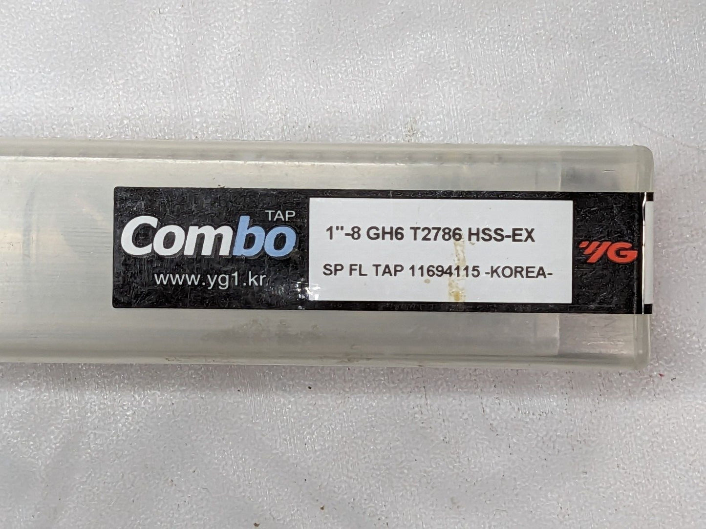 YG1 Spiral Flute Combo Tap Bright Coated HSS-EX 1"-8 GH6 4FL T2786