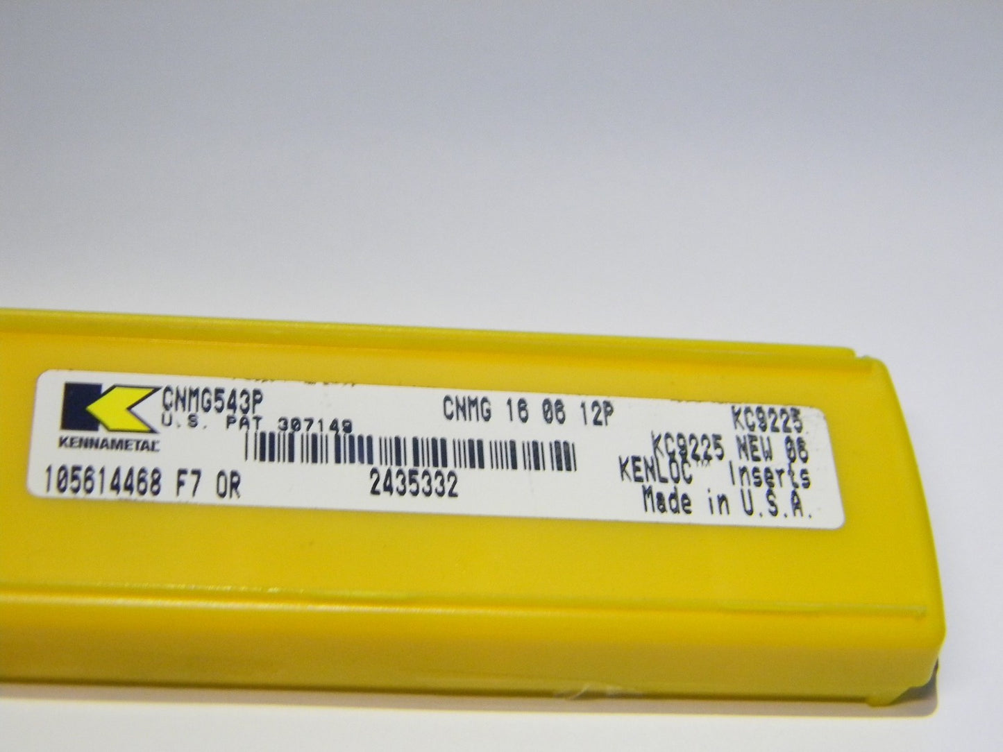 Kennametal Kenloc Turning Inserts CNMG543P Grade KC9225 Qty 5 2435332