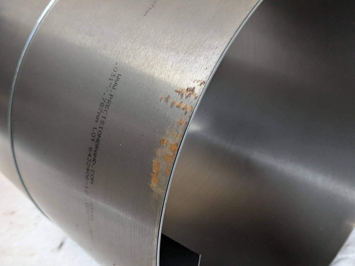 Precision Brand 16670 Steel Shim Stock 12" Width 120" Roll Length 0.031" Gauge
