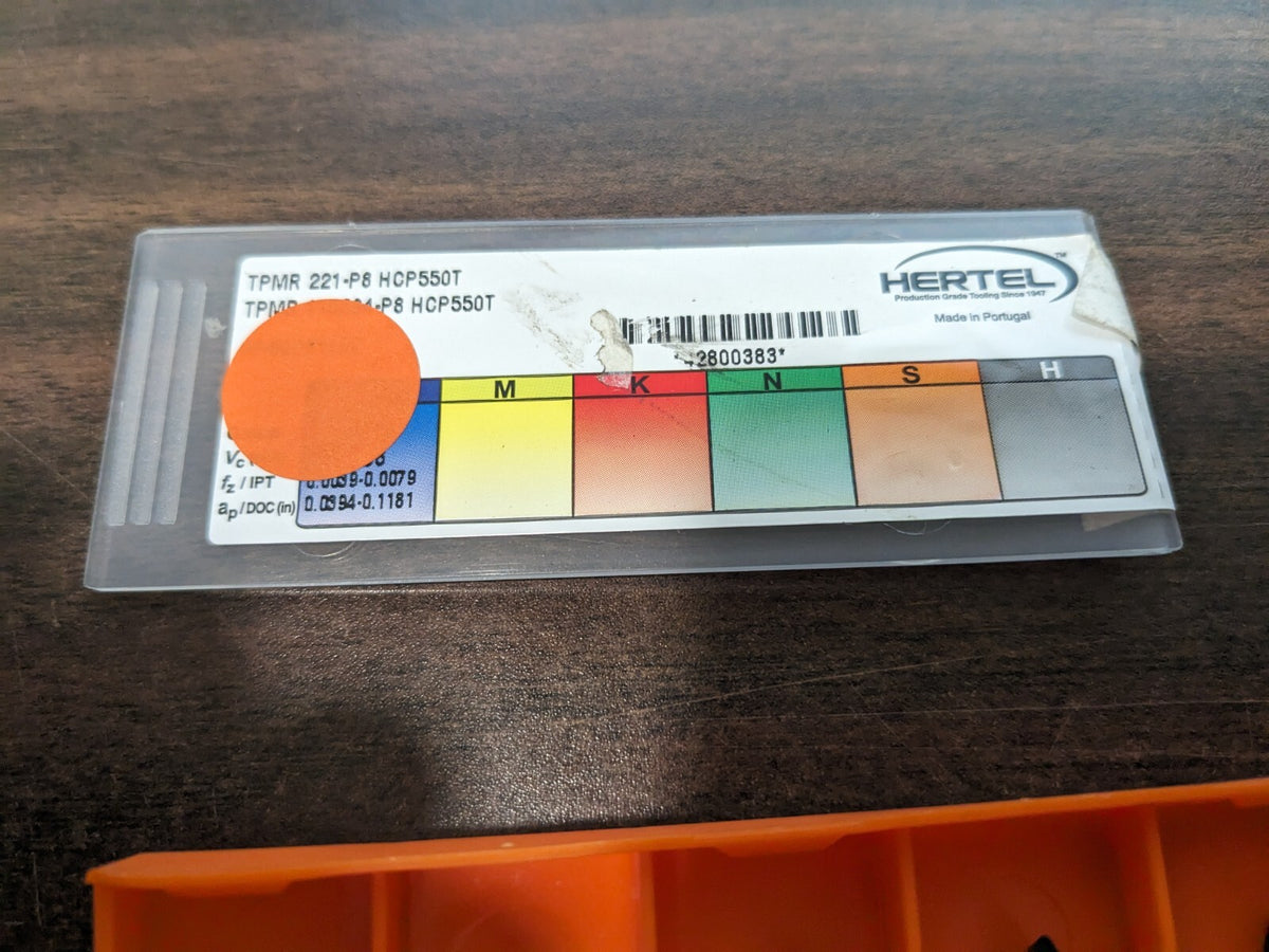 HERTEL Turning Insert 7pk TPMR 221P8 HCP550T, Solid Carbide 1002423