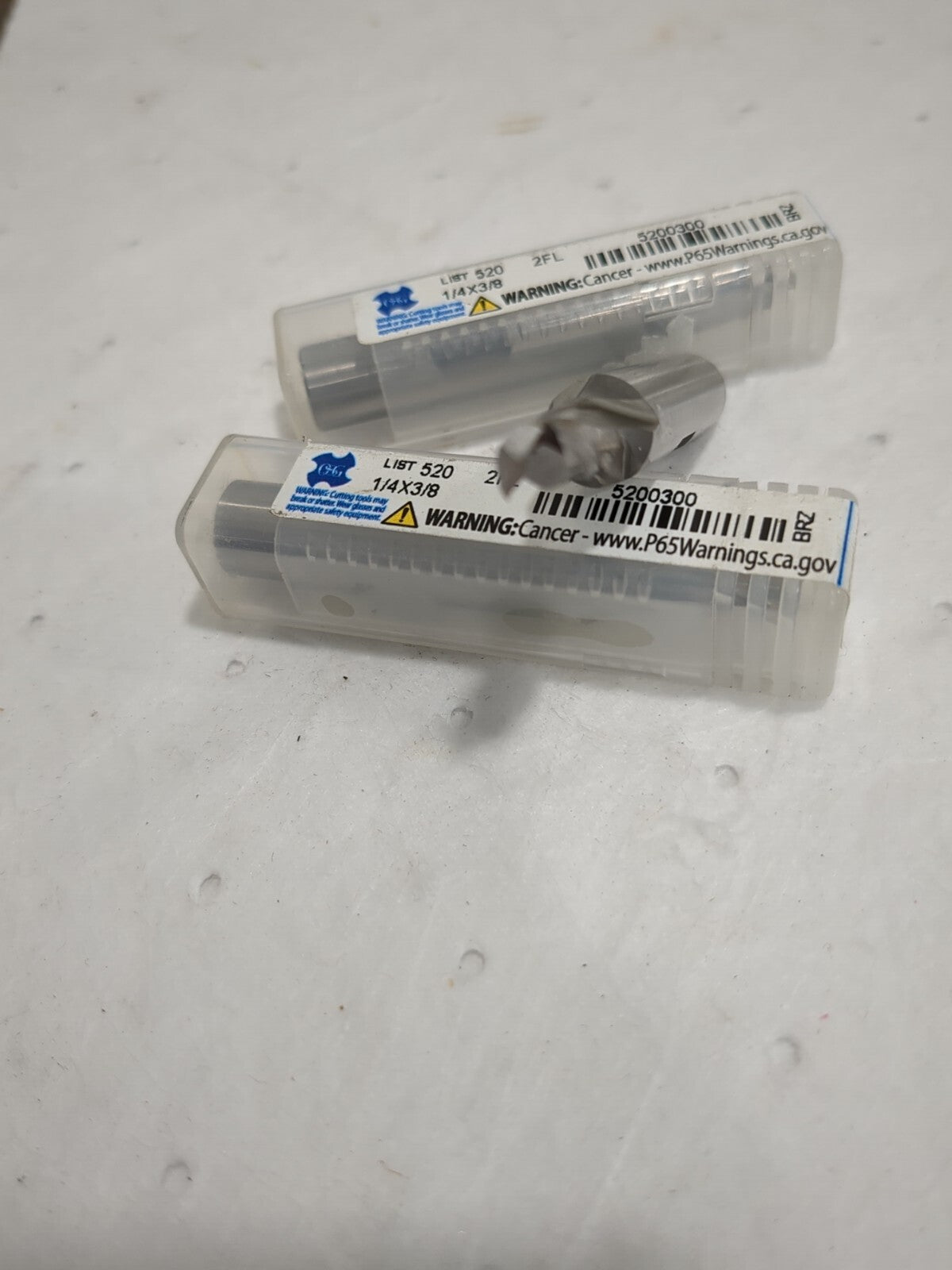 OSG 3pk Square End Mill: 1/4" Dia, 1/2" LOC, 2 Fl cobalt 5200300