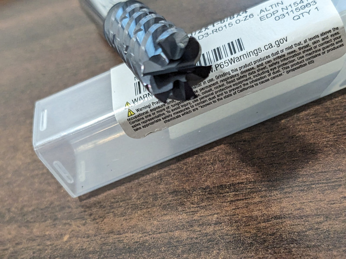 NIAGARA CUTTER Corner Radius End Mill: 1/2" Dia 6fl 03115963