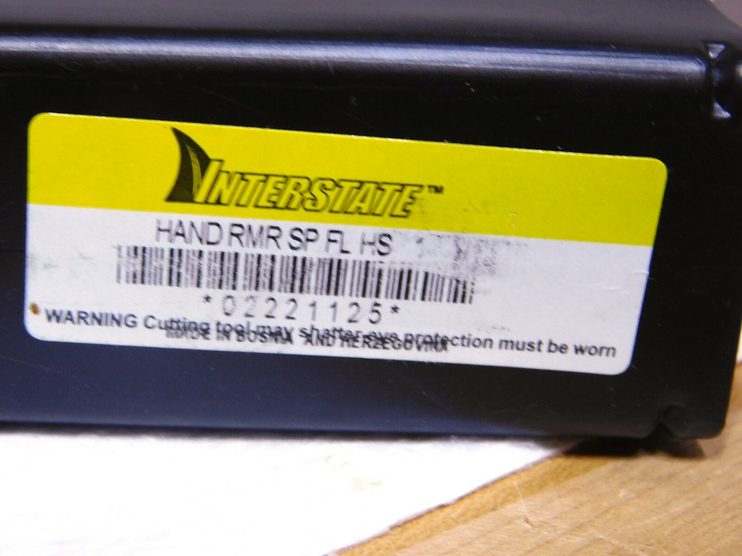 Interstate HSS Hand Reamer 1-3/16 Dia Straight Shank Spiral Fl 12 OAL 02221125