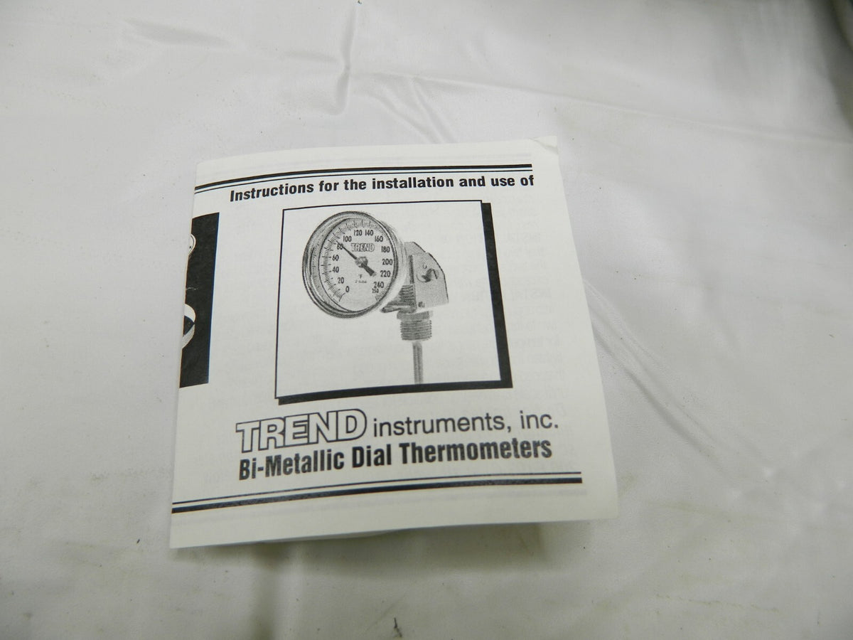 WIKA Bimetal Dial Thermometer: 50 to 500 ° F, 9" Stem Length 52090A010A4SF